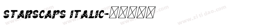 StarsCaps Italic字体转换